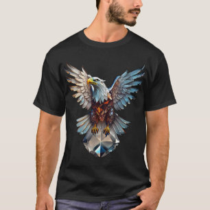 Camiseta con ícono de águila de cristal - Emblema 