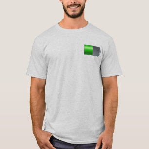 Camiseta con icono de batería