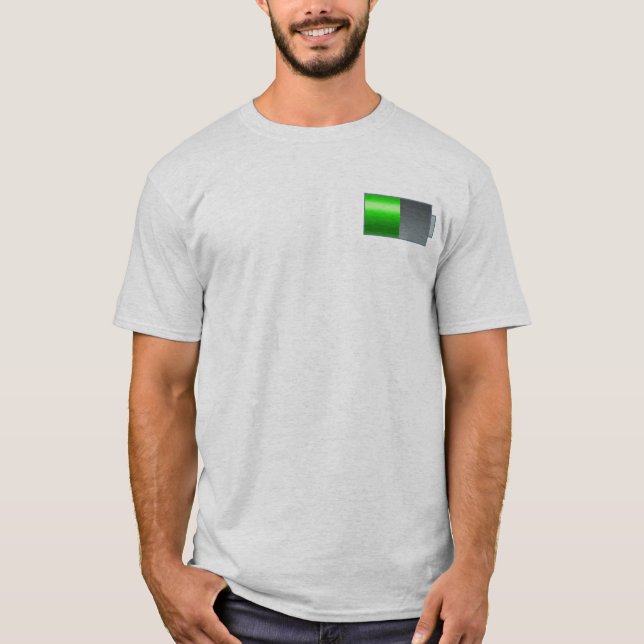 Camiseta con icono de batería (Anverso)