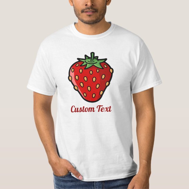 Camiseta con icono de fresa (Anverso)