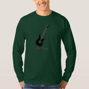 Camiseta con ilustracion de guitarra eléctrica