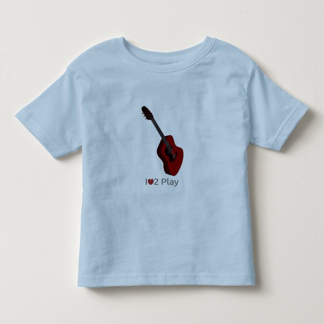 Camiseta con ilustracion de guitarra eléctrica (Anverso)