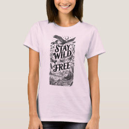 Camiseta con ilustración de naturaleza 'Mantén tu