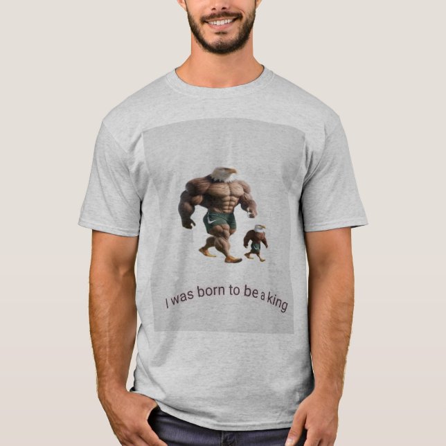 Camiseta con imagen de águila impresa (Anverso)