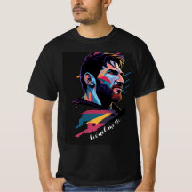 Camiseta con imagen de lionel messi