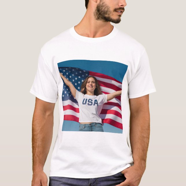 Camiseta con imagen editable y arte personalizado (Anverso)