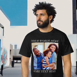 Camiseta con imagen personalizada y texto editable
