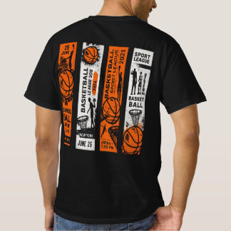 Camiseta con impresión trasera de la liga de balon