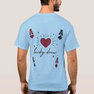Camiseta con impresión trasera de Sorteo Afortunad