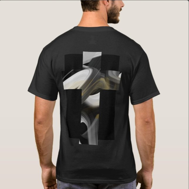 Camiseta con impresión trasera tendencia abstracta (Subido por el creador)