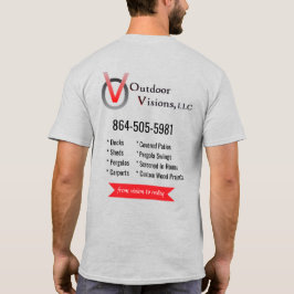 Camiseta con información en la parte trasera del l