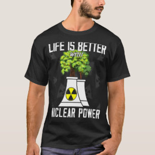 Camiseta con ingenieros nucleares de energía nuclear