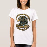 Camiseta con insignia de águila americana majestuo