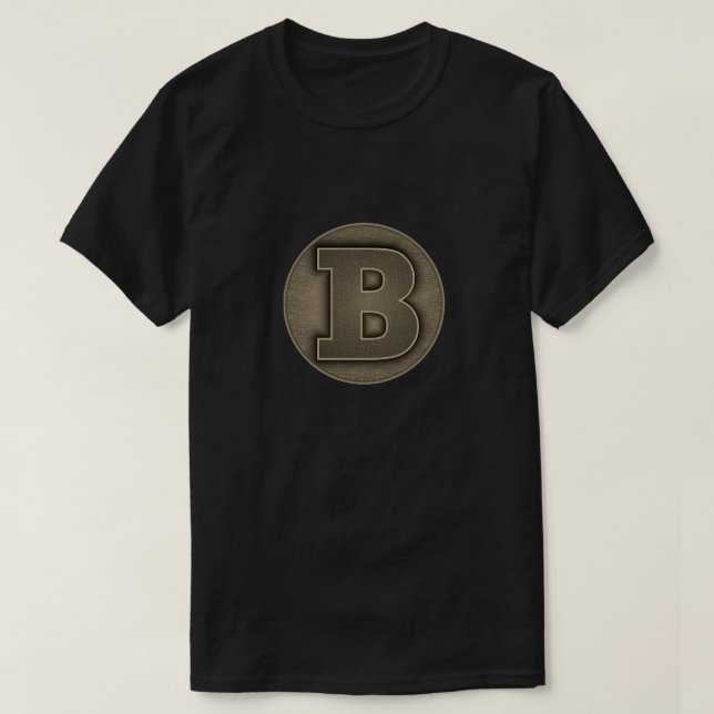 Camiseta con Insignia de Super Héroe "B" (Diseño del anverso)