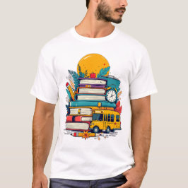 Camiseta con insignia retro divertida de útiles es