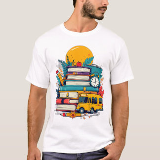 Camiseta con insignia retro divertida de útiles es