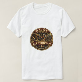 Camiseta con insignia vintage de Electricista Maes