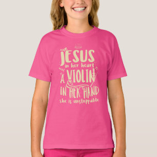 Camiseta Con Jesús En Su Corazón Una Clase De Música De Man