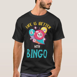 Camiseta Con juego de Bingo Lucky Bingo Player