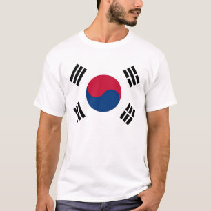 Camiseta con la bandera de la Corea del Sur