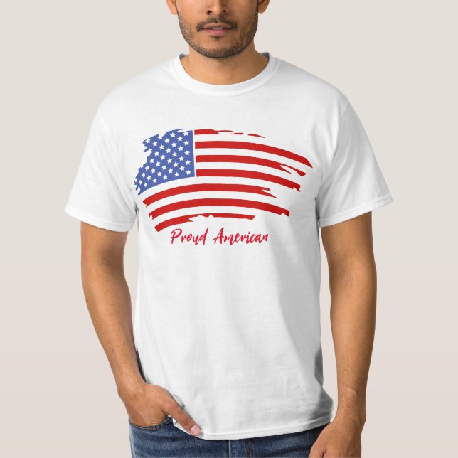 Camiseta con la bandera de los Estados Unidos orgu (Anverso)