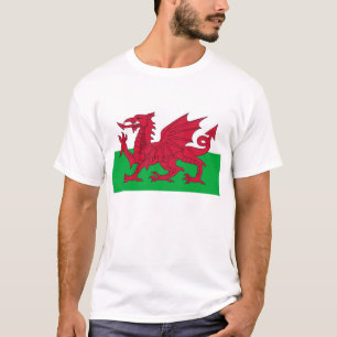 Camiseta con la bandera de País de Gales