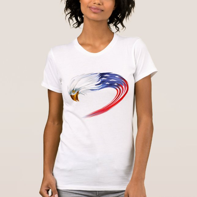 Camiseta con la bandera del águila de las mujeres (Anverso)