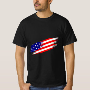 Camiseta con la bandera estadounidense de la bande