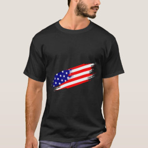 Camiseta con la bandera estadounidense de la bande