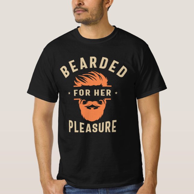 Camiseta Con la barba de su gracioso humor (Anverso)