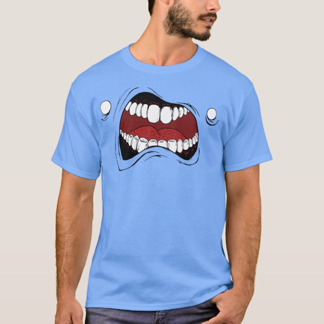 Camiseta con la boca del dibujo animado: "boca del (Anverso)