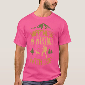 Camiseta Con la caminata divertida del perro