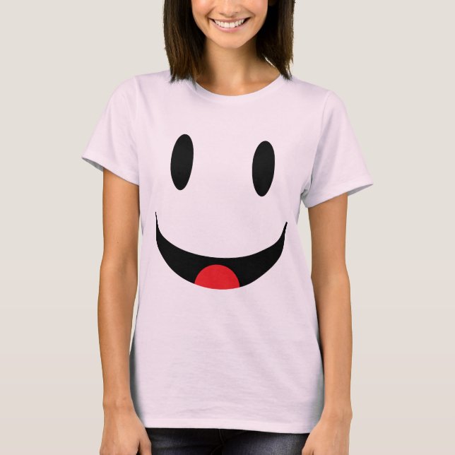 Camiseta Con la cara de la lengua (Anverso)