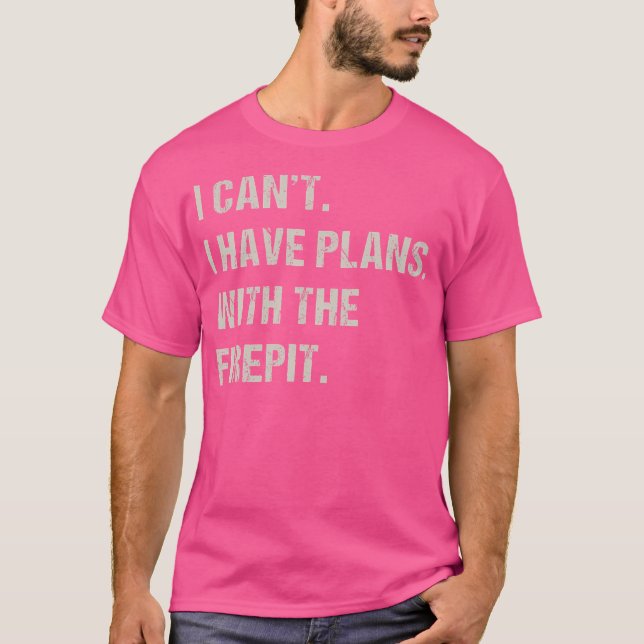 Camiseta Con La Chimenea Firepit Hobby Funny Camping Pas (Anverso)