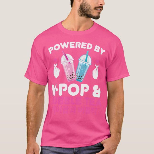 Camiseta Con la fuerza de K-Pop Bubble Tea K-Pop (Anverso)