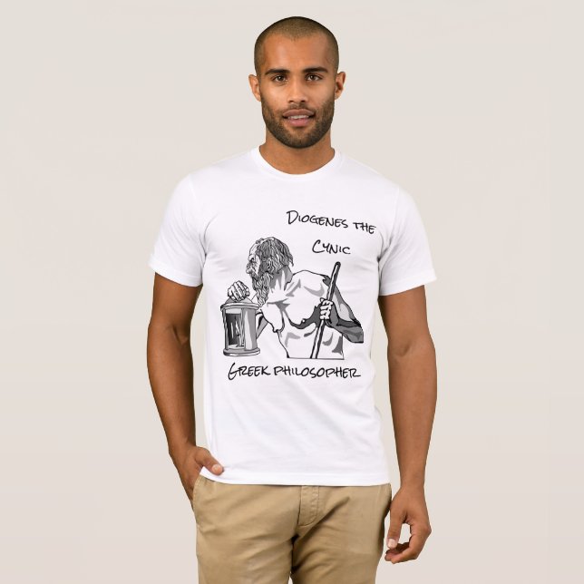 Camiseta con la imagen del filósofo Diógenes (Anverso completo)