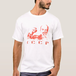 Camiseta con la impresión de URSS del vintage de