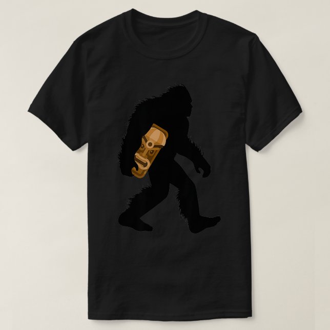 Camiseta Con la isla de la estatua de Tiki (Diseño del anverso)