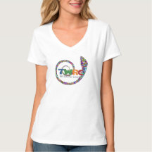 Camiseta con la serpiente abstracta