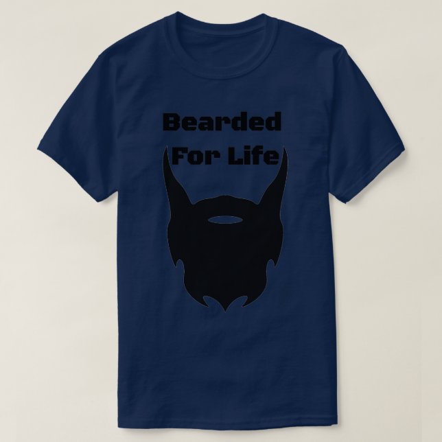Camiseta Con las barbas para la vida (Diseño del anverso)
