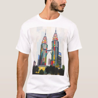 Camiseta Con Las Torres Petronas En Malasia