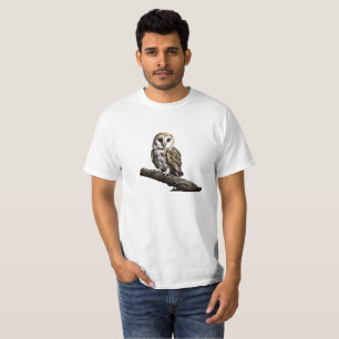 Camiseta con lechuza común linda 