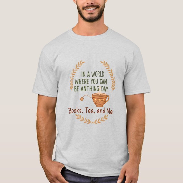 Camiseta con lema de amor más que café (Anverso)