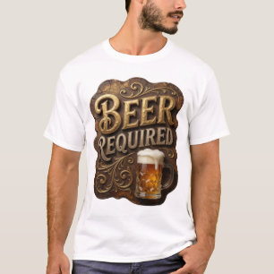 Camiseta con lema de CERVEZA OBLIGATORIA