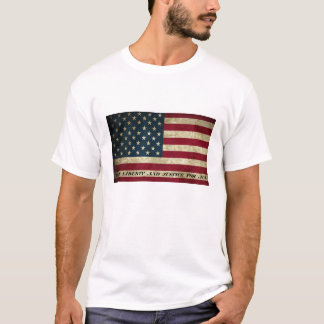 Camiseta Con Libertad Y Justicia Para Toda La Bandera Estad