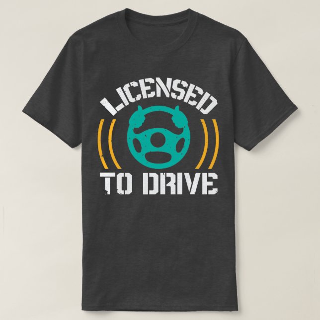 Camiseta Con Licencia Para Conducir (Diseño del anverso)