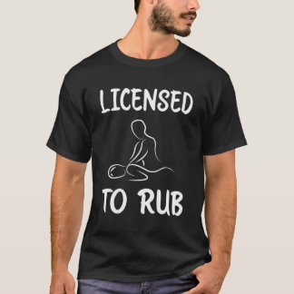 Camiseta Con Licencia Para La Terapia Lmt Terapista De Masa