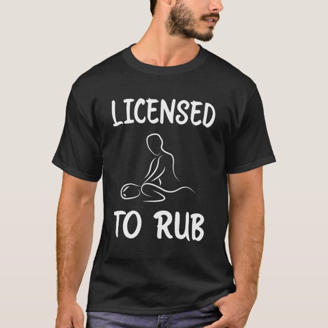 Camiseta Con Licencia Para La Terapia Lmt Terapista De Masa (Anverso)