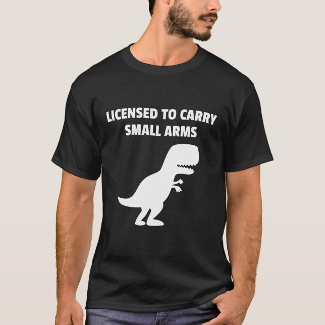 Camiseta con licencia para transportar armas pequeñas (Anverso)