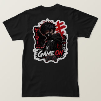 Camiseta con logo de anime y juegos